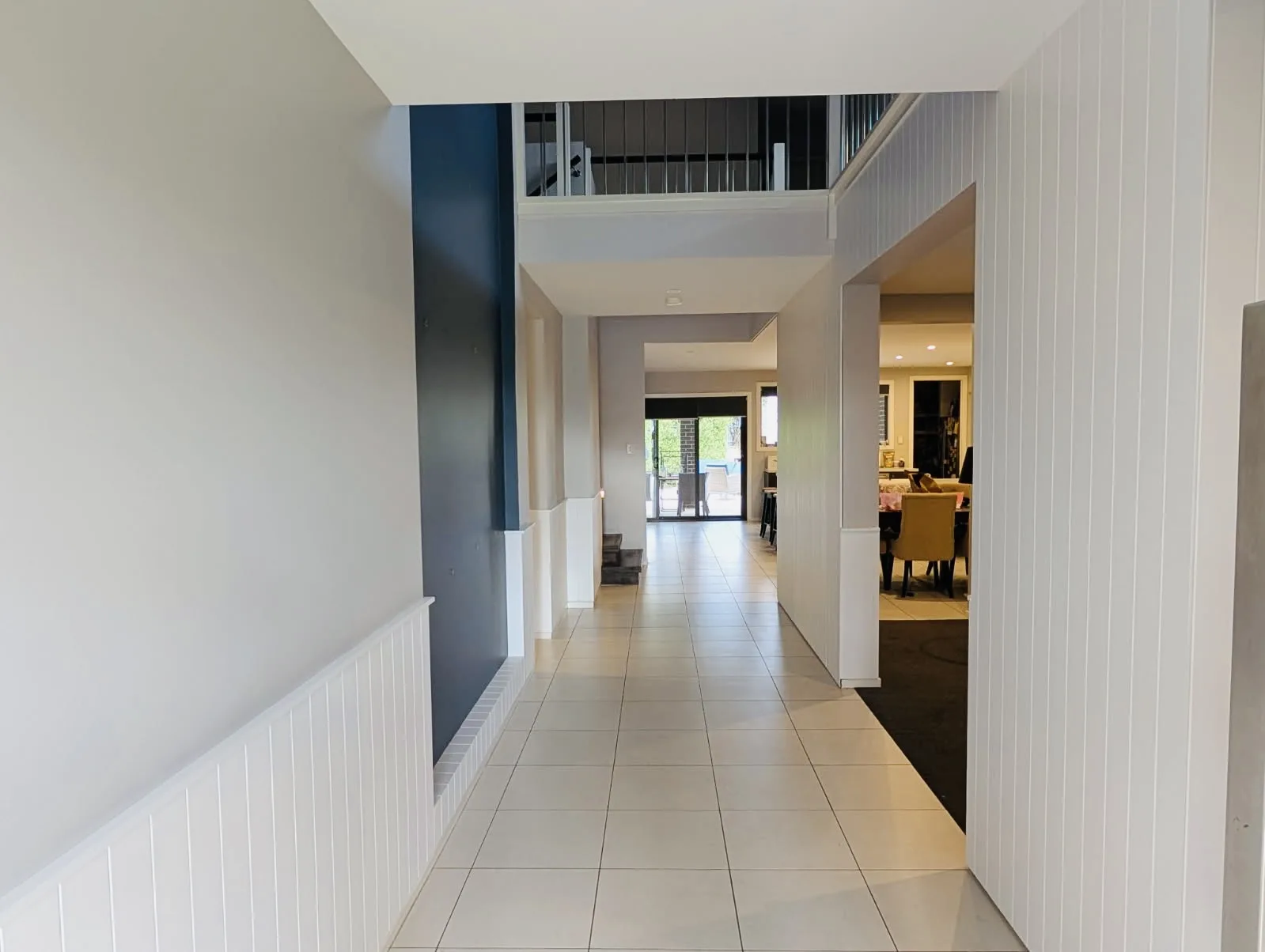 Completed interior hallway repaint