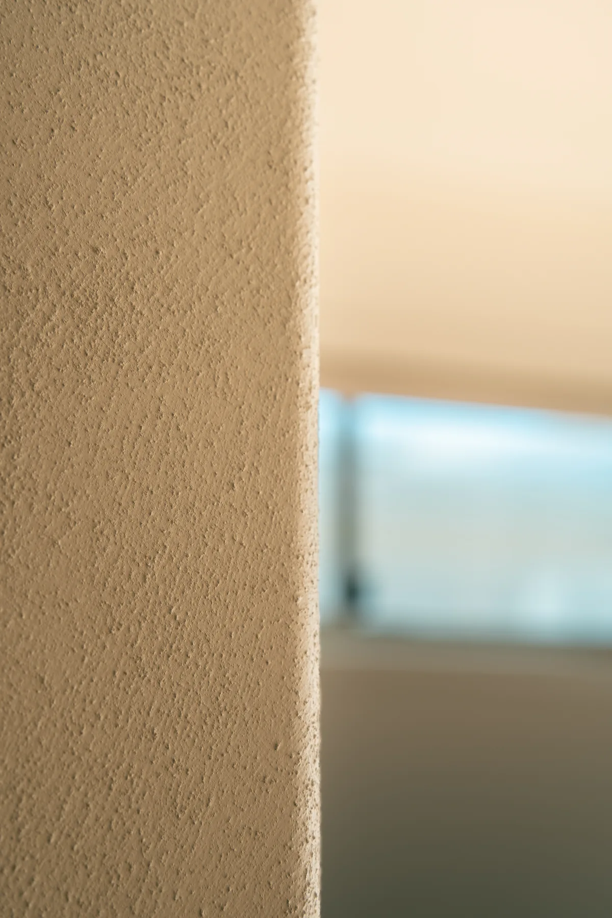 Detailed textured interior wall finish
